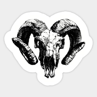 ram horns Sticker